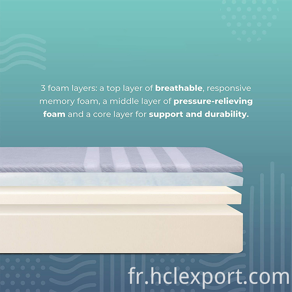 Haute densité Europa Luxury Swirl Matelas coréens Single Double King Sleep bien mince Plemous de mousse à mémoire pliante